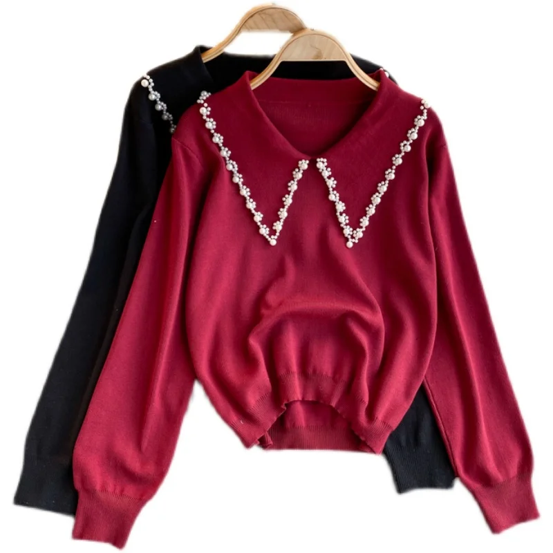 

heavy beading restoring ancient ways is minus age of cultivate morality joker turtleneck sweater long-sleeved in