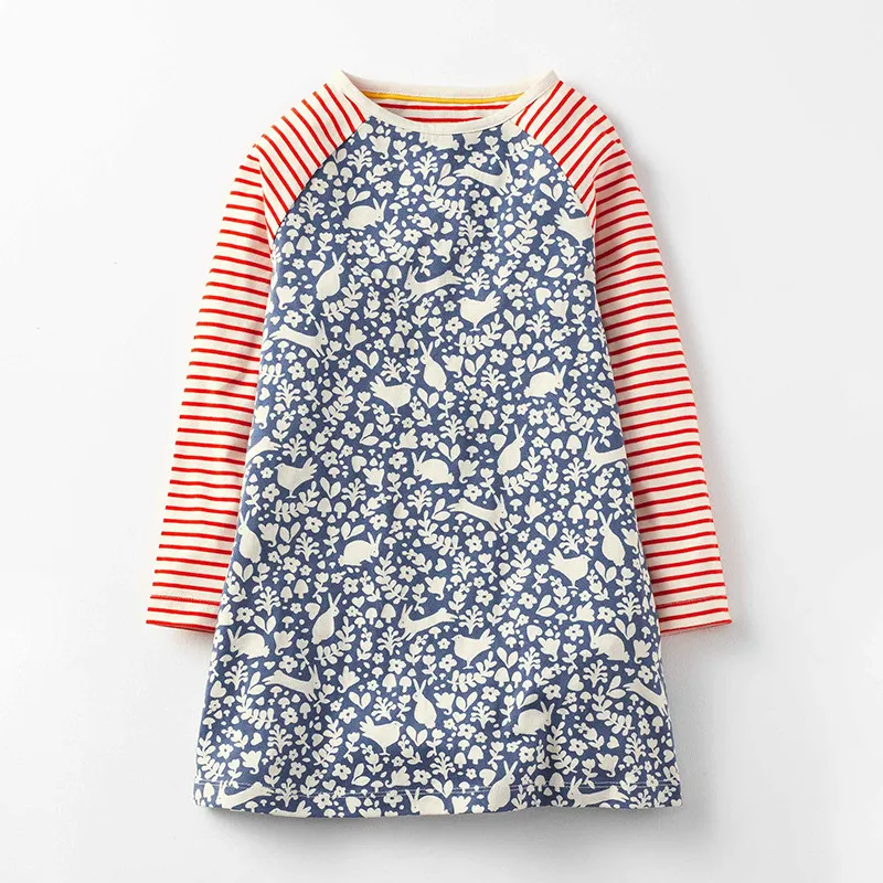 Платья для девочек с воротником Маленький maven хлопковые праздничные модные