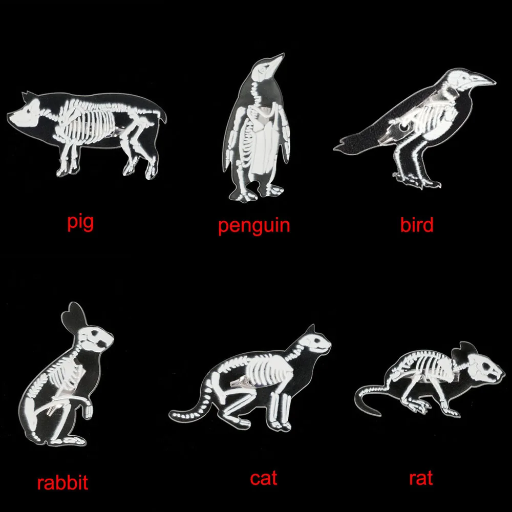 Значок на лацкан с животными 6 видов | Украшения и аксессуары