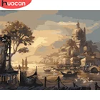 HUACAN картина по номеру пейзаж рисование на холсте подарок DIY фотографии по номерам город наборы Ручная роспись Картины домашний декор