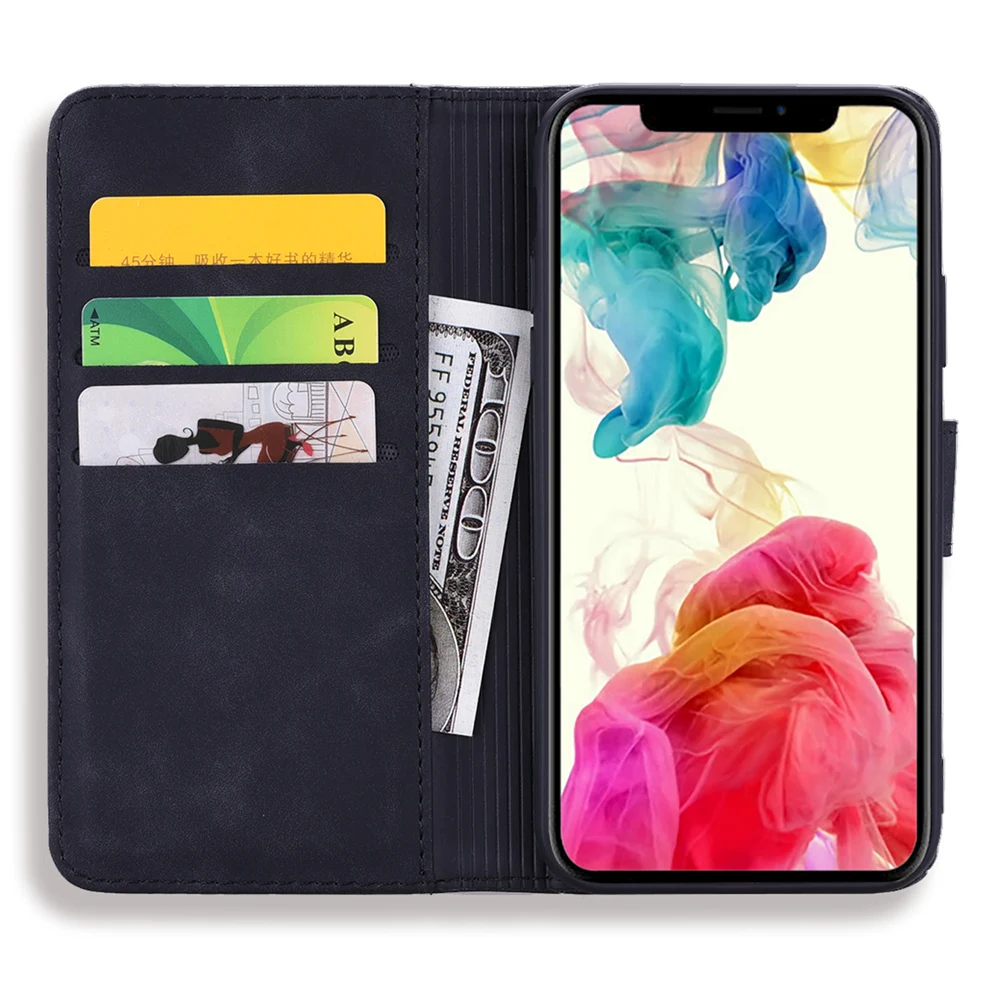 Винтажный чехол для iPhone X, 8, 7, 6 S, 6 Plus, XS Max, XR, флип-чехол, простые Чехлы, книга, Ретро стиль, кожзам, кошелек, подставка, держатель, чехол для телефона