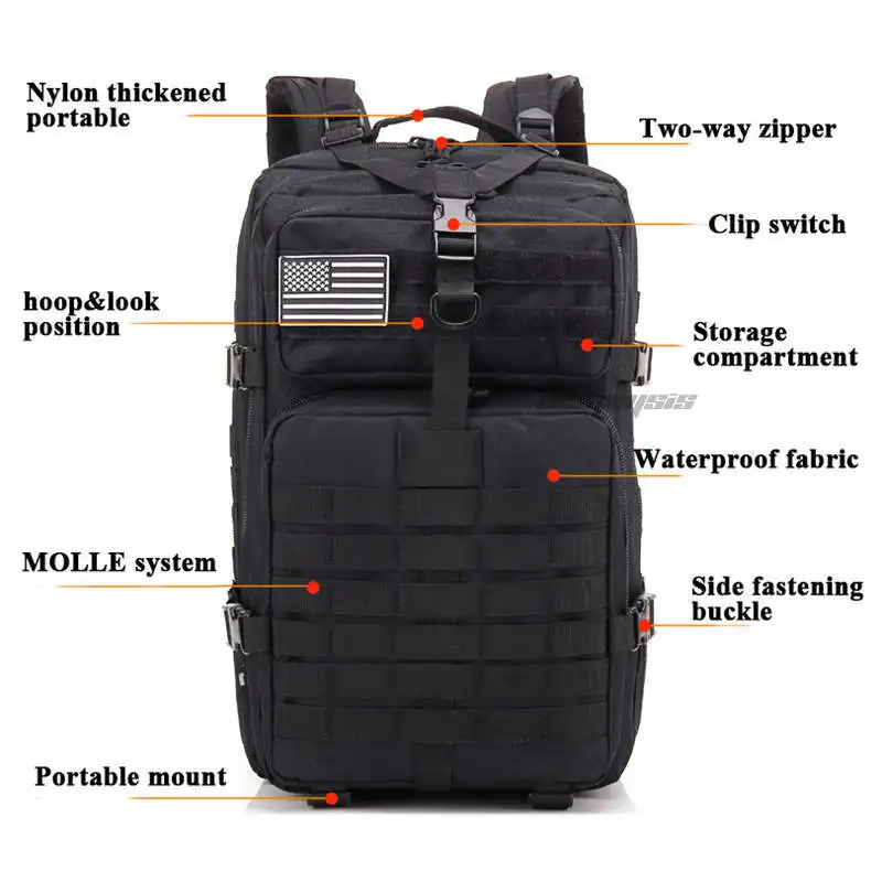 900D водонепроницаемый Оксфордский уличный походный охотничий рюкзак армейский