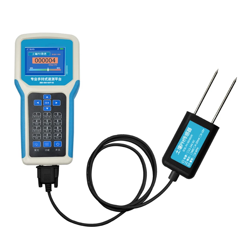 

Soil pH Detector Meter Soil Temperature Humidity Conductivity Fertility Nitrogen Phosphorus Potassium Meter PH Quick Tester