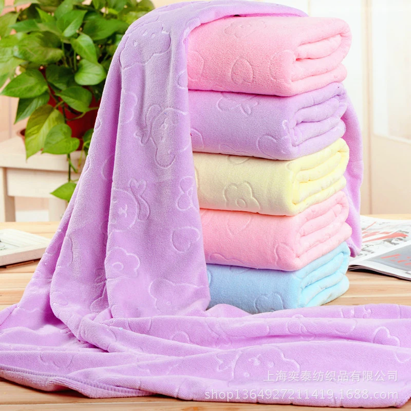 

Absorbent Bath Towel Large Towel Cotton Microfiber Beach Breathable Shower Towel Bathing Soft Home Textile Supplies 70x140cm