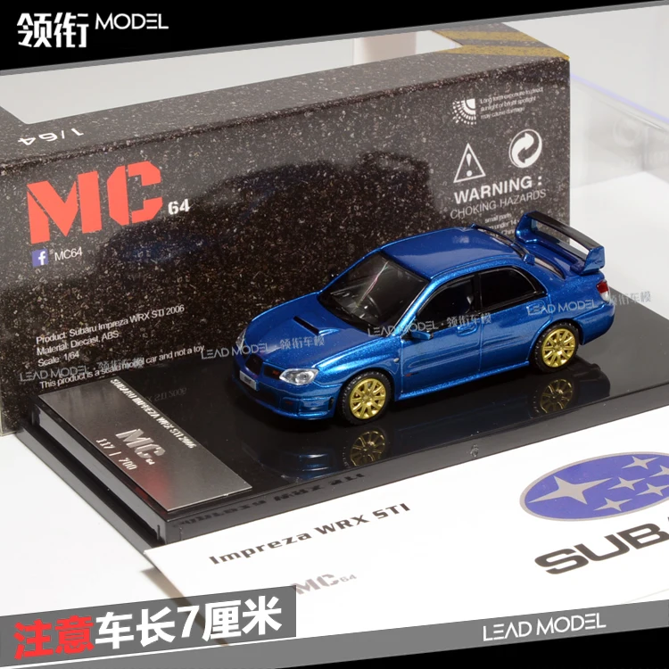 

Subaru 1/64 Impreza WRX STI MC коллекция металлические Литые модели автомобилей игрушки