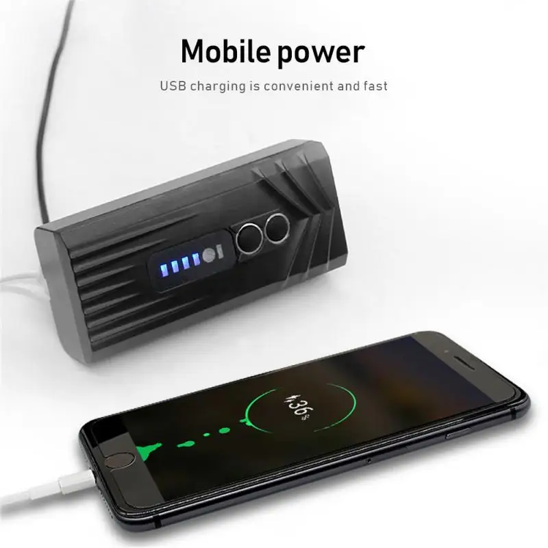 

USB Charging Bike Bicycle Light Waterproof Power Display Intelligent Light Perception Bicycle Headlight Cycling Power Banks