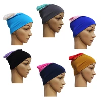 women%e2%80%99s cotton 2 colors muslim islamic arabic scarf mini hijab inner tube caps