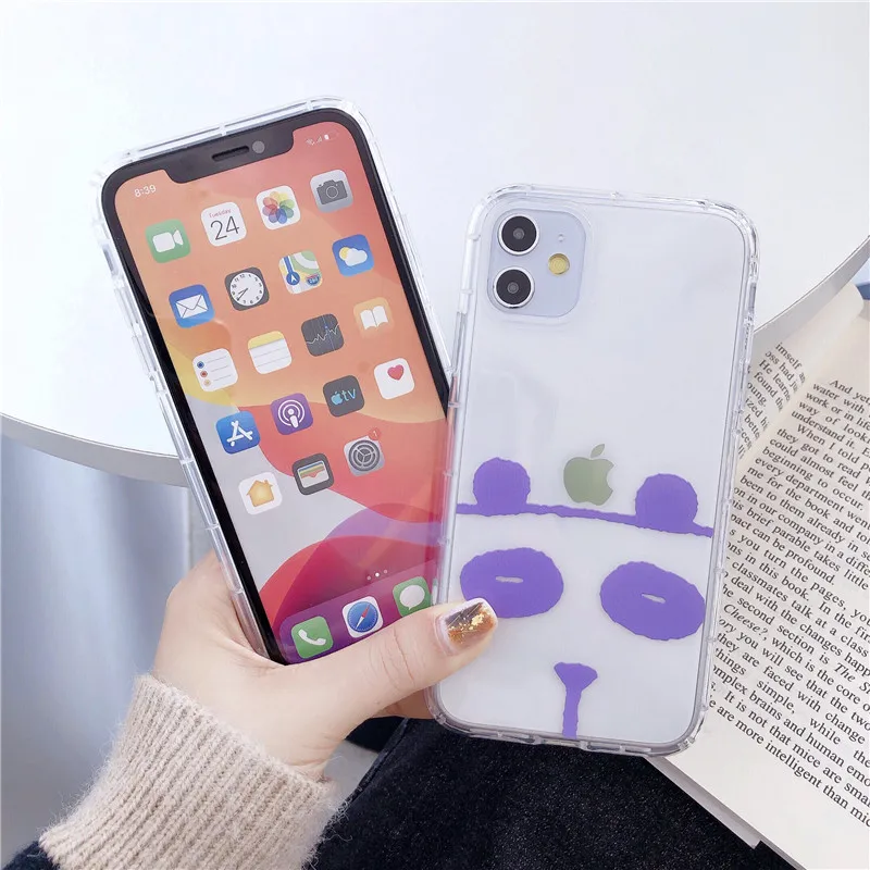 Милый противоударный чехол для телефона с изображением собаки кота кролика iphone 11