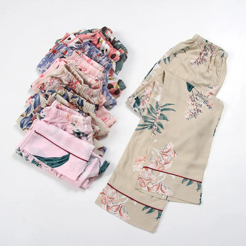 Fdfklak весна лето 2020 новые удобные женские длинные Хлопковые Штаны для сна с