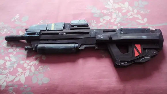 3D бумажная модель Halo MA37 Step Gun Qian ручная работа рисование военный веер сделай сам