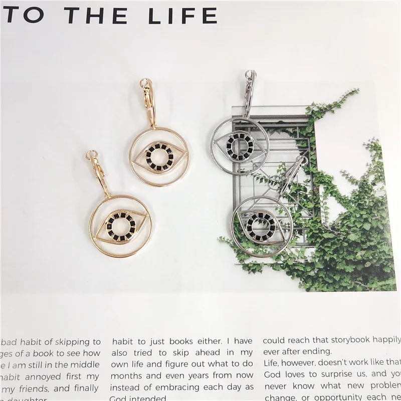 Abstract Face Outline Exaggeration Asymmetric drop Earrings New Metal Personality Eye For Women | Украшения и аксессуары