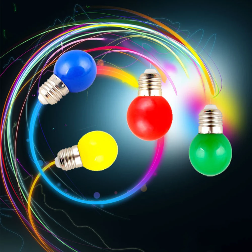 Цветная светодиодная лампа E27 для бара красная синяя зеленая желтая розовая