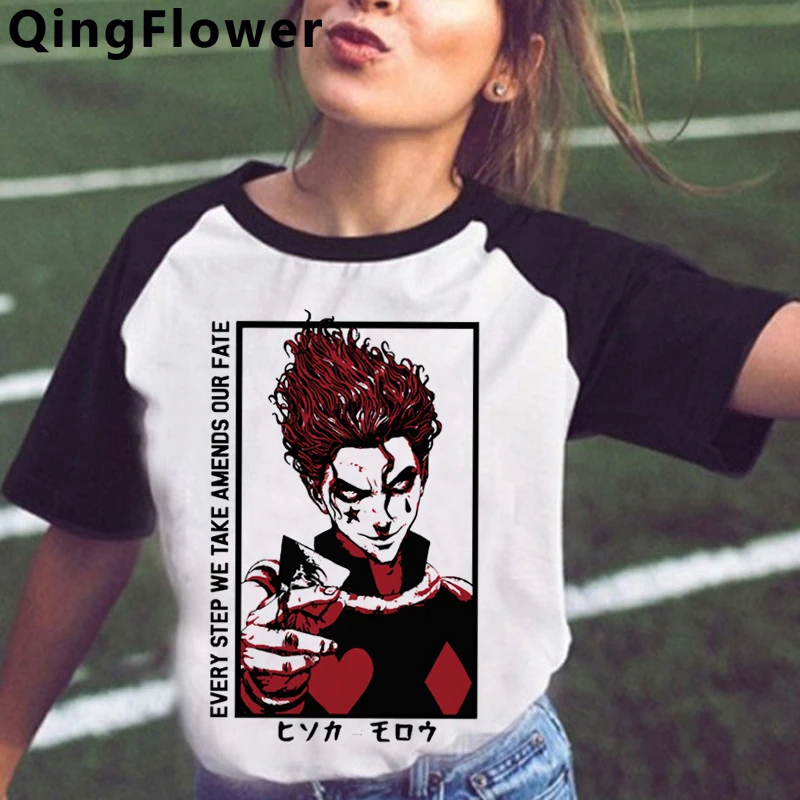 

Hunter x Hunter Killua Hisoka Kurapika t-shirt t shirt female harajuku kawaii tumblr 2021 streetwear top tees couple clothes