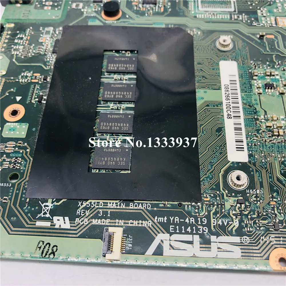 Для ASUS X555LA X555LD X555LF X555LJ X555L X555 материнская плата Материнская ноутбука I5-4210U SR1EF |