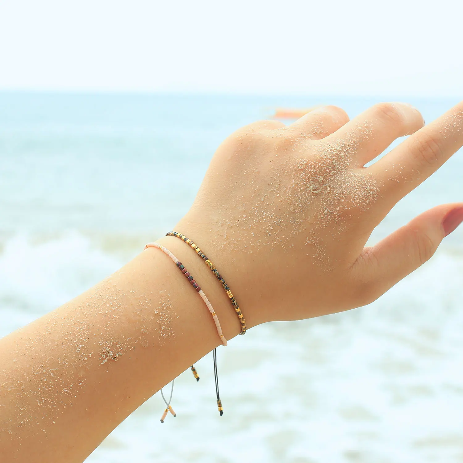 

KELITCH Miyuki Beaded Wrap Bracelets for Women Men Handmade Colorful Bracelet Jewelry Gift Adjustable New 2021 Goth