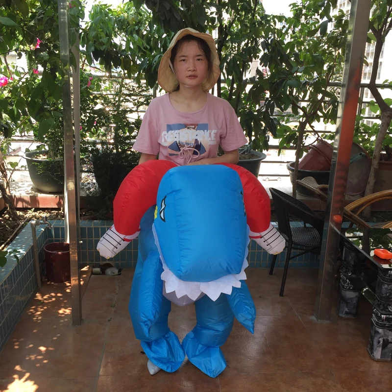 Надувной Динозавр для детей Хэллоуин динозавр костюм всадника вечерние костюмы