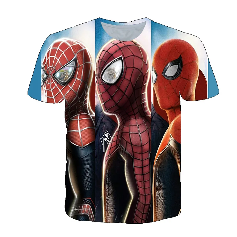 

Новинка 2021, летняя забавная футболка Spnider-Man с 3D-принтом Marnvel для мальчиков, одежда, детская одежда, футболка, топ для девочек, детская толстов...