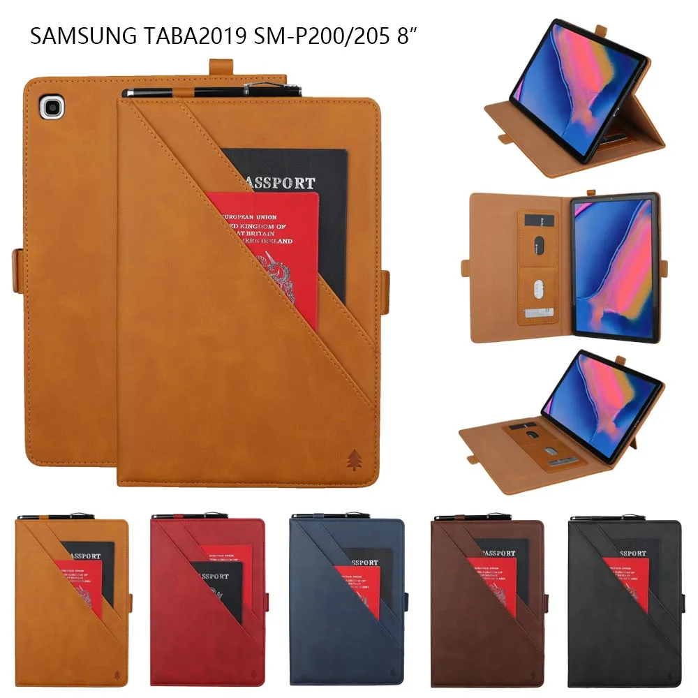 

Деловой кожаный чехол с подставкой для планшета Samsung Galaxy Tab A 8 дюймов P200 P205