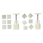 50 г Mooncake плесень 6 квадратных цветов штампы печенья резак зеленый бобы торт плесень DIY 896A