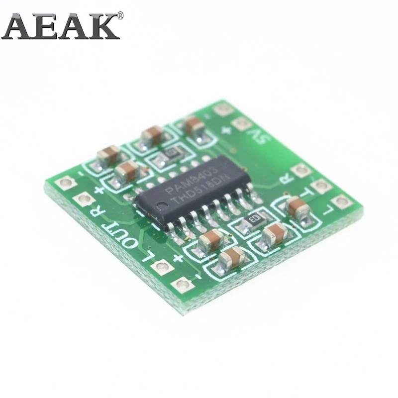 Цифровой Усилитель PAM8403 10 шт. супер мини плата 2*3 Вт класс D цифровой усилитель