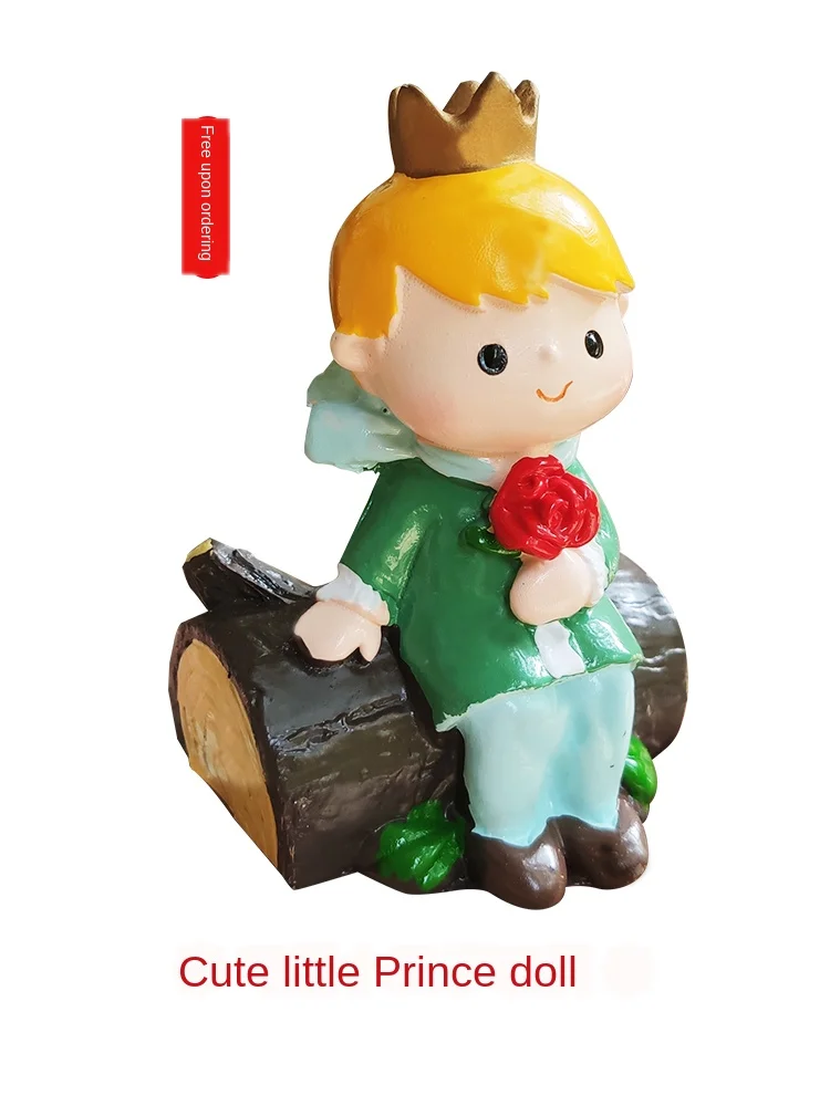 

With Light Rotatable Birthday Gift For Girlfriend Home Decoration Accessories Crystal Ball Carousel Wood Music Box Little Prince