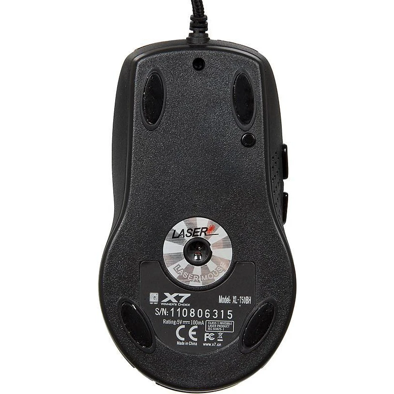 Мышь A4 XL 750BH рисунок лазерная (3600dpi) USB2.0 игровая (6but)|Мыши| |