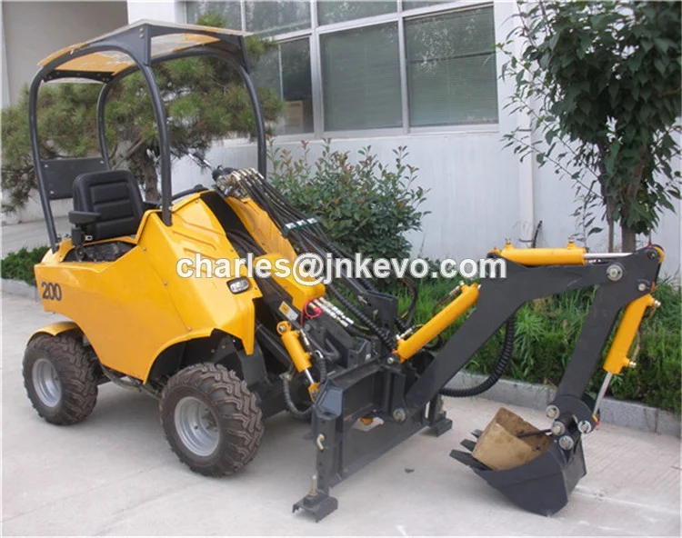 США Briggs & Stratton 23hp мини траншеекопатель 4 в 1 ковш погрузчик с бортовым