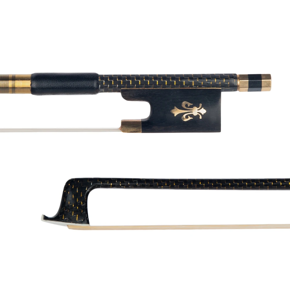 Carbon Fiber 4/4 Full Size Violin Fiddle Bow Well Balanced Circle Style Ebony Frog | Спорт и развлечения