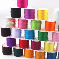 100 meters nylon string chinese knotting thread 0 8mm braid rattail cord rope