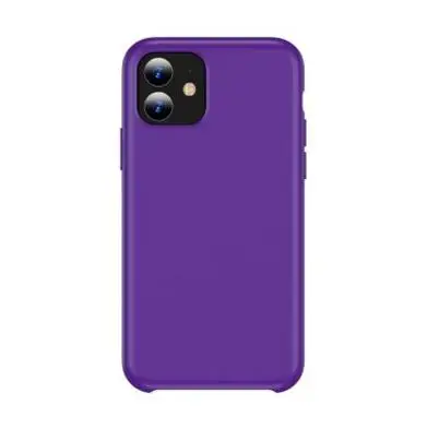 TOTU официальный жидкий силиконовый однотонный чехол для телефона для Iphone 11 11 Pro роскошный яркий чехол для Iphone 11 Pro Max - Цвет: PURPLE