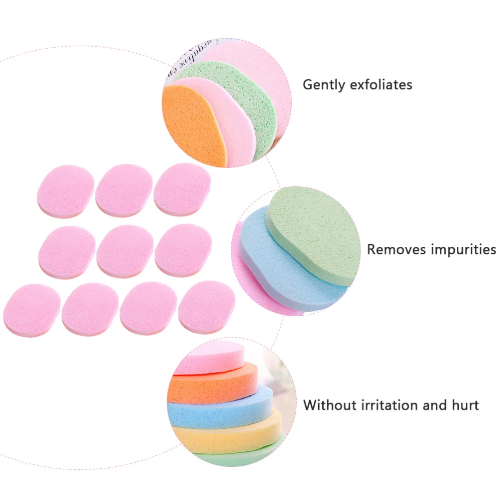 

30Pcs Comfortable Seaweed Natural Facial Sponge Puff Cleaning Sponge Puff