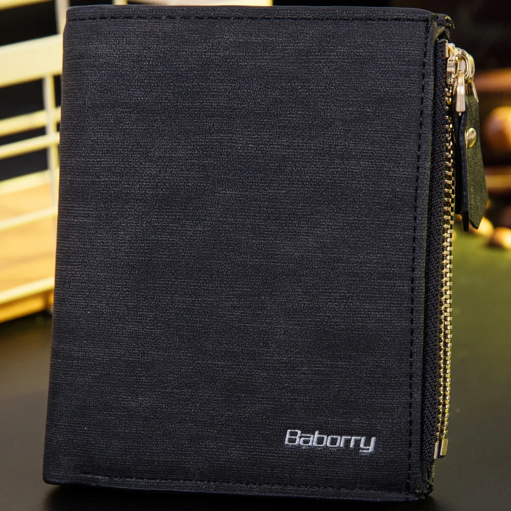 

RFID Protect Men Wallet Solid Soft PU Coin purse Card Holder Short Wallets Design Slim Wallet for Men Geldbeutel Herren