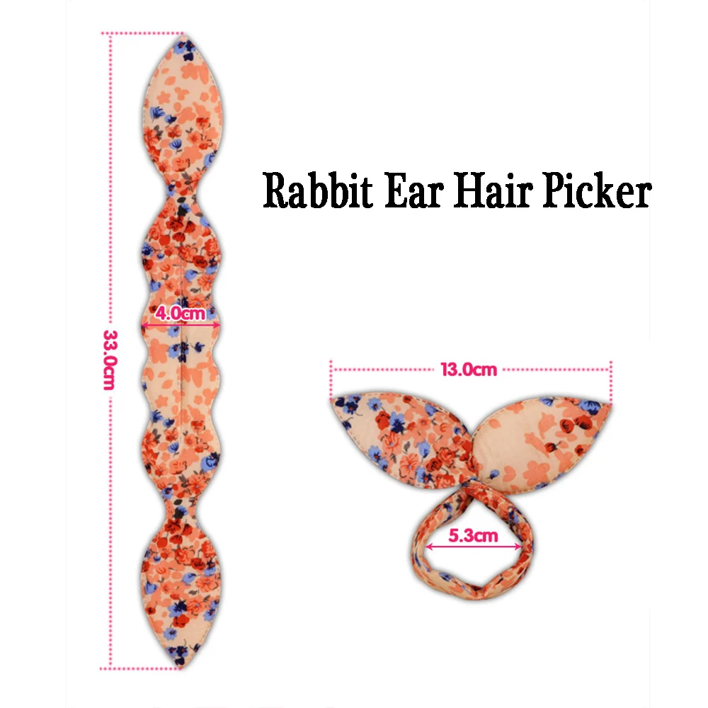 

6pcs Fashion Hair Bands Women Summer Knotted Wire Print Headband Simple And Generous