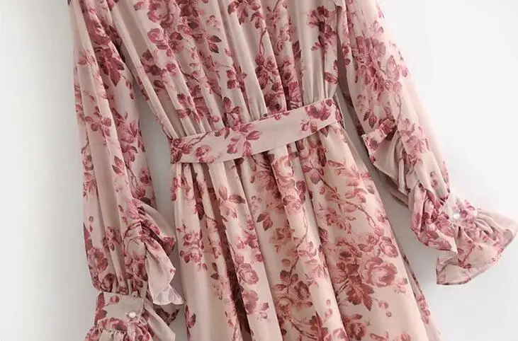 Женское пляжное платье с оборками дизайнерское Плиссированное шифоновое до