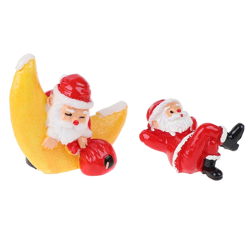 1 шт. мини-смоляная Фея Санта Клаус Снеговик модель Рождественская елка статуэтки