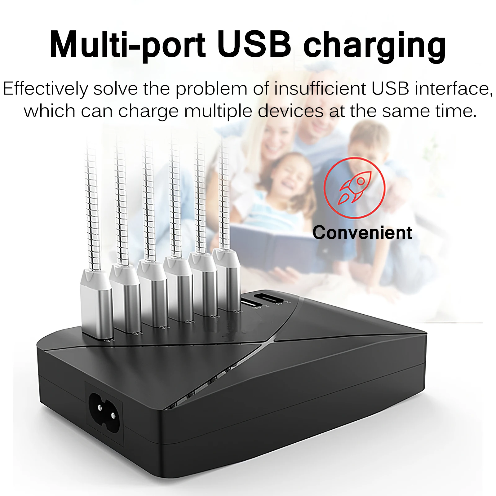 

Зарядное устройство USB на 8 USB-портов, 40 Вт