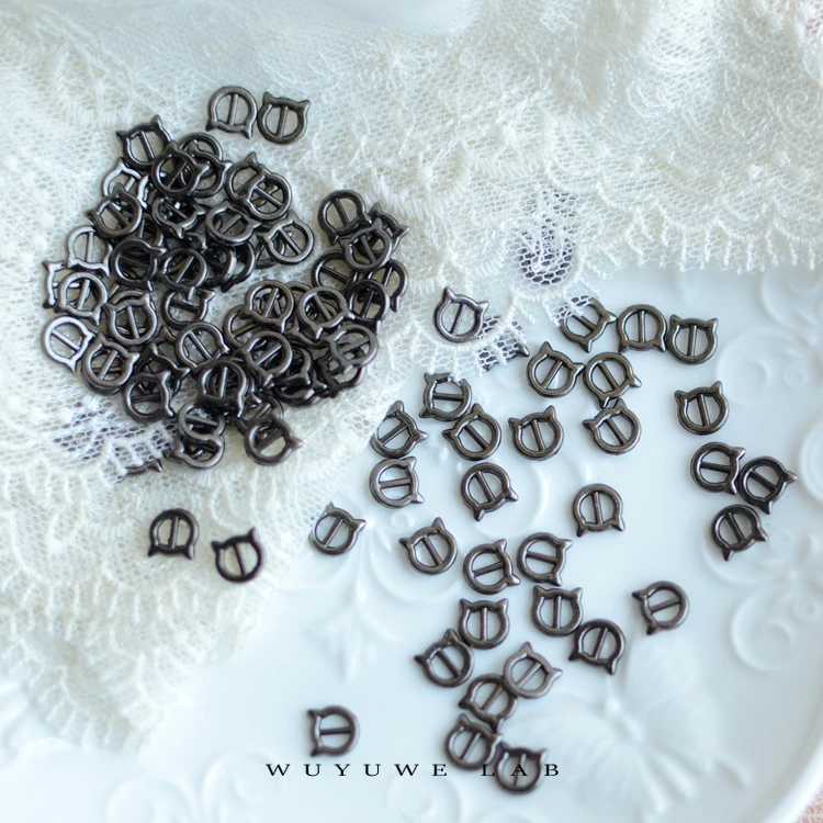 20 шт. золотистые милые металлические декоративные мини-кнопки для головы кошки