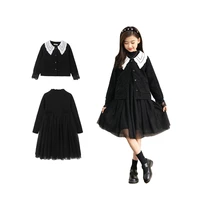 kids girls clothing sets spring autumn new style baby girls clothes fashion coatlong sleeved dress 2pcs children clothes suits