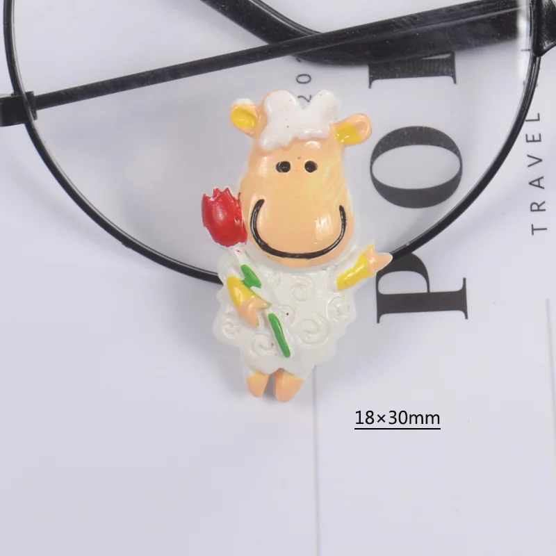 Мультфильм молочная корова поставки слаймов амулеты для DIY легкий глиняный набор