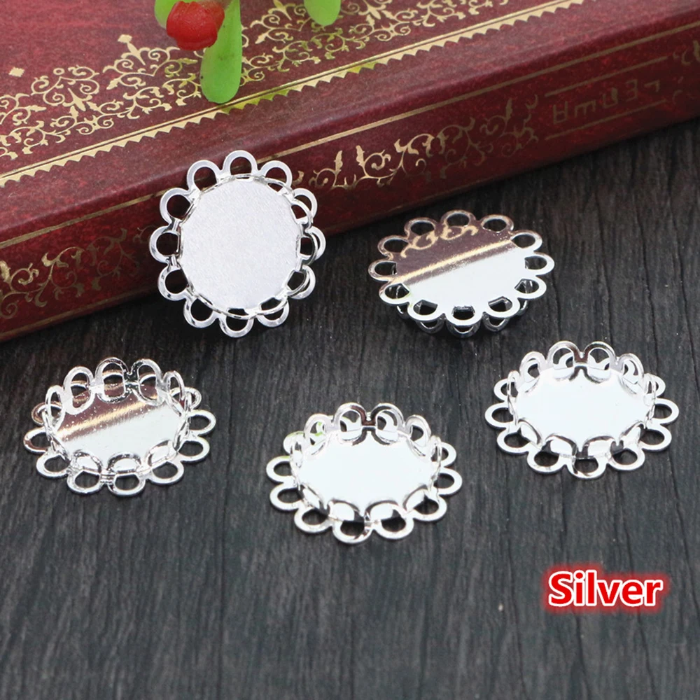 20 шт 12 мм Внутренний размер 4 цвета позолоченный латунный материал Простой стиль