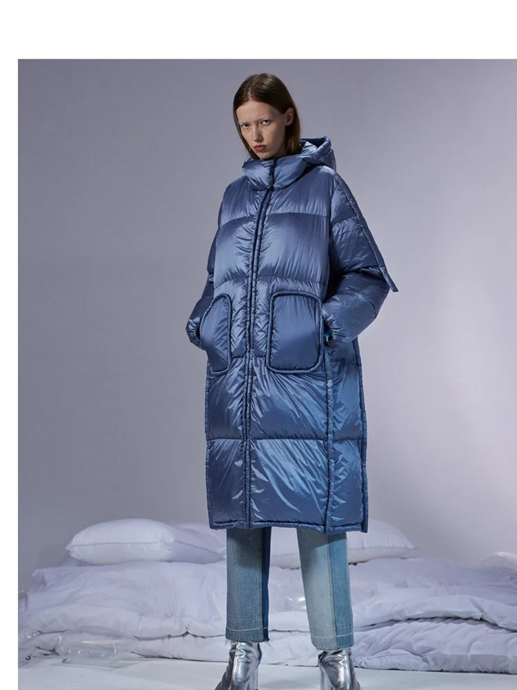 Оригинальный дизайн зимняя женская короткая Повседневная Свободная Толстая