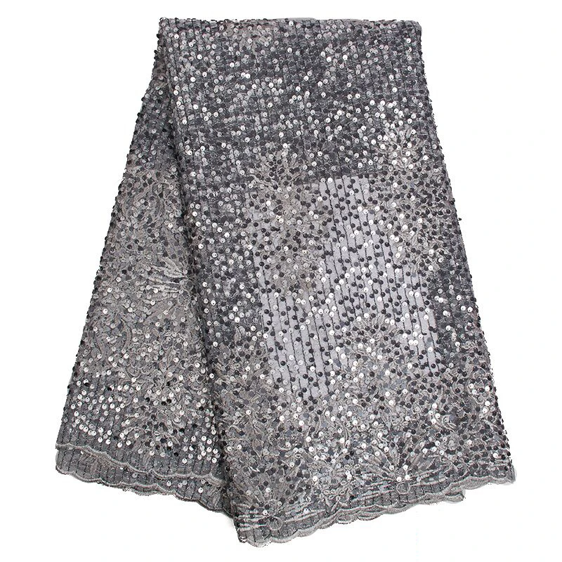 Африканское французское красное кружево с блестками Высокое качество