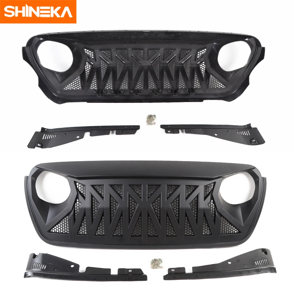 SHINEKA гоночная решетка для Jeep Wrangler JL+ Автомобильная Передняя гоночная решетка декоративная крышка для Jeep Wrangler JL модифицированные аксессуары