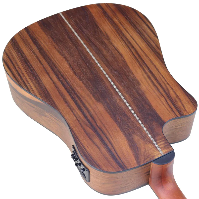 dao holz top cutway akustische elektrische gitarre 41 inch 6 string a geformte folk guitarra mit eq tuner funktion free global shipping