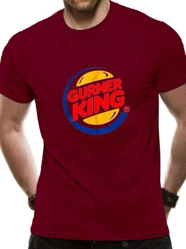 Футболка Gurner King PARODY Burger Sesh High Funny Drink Rave Drink|Мужские футболки| |