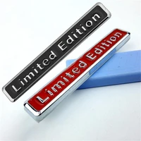 black red 3d metal limited edition badge universal car decal sticker for car styling