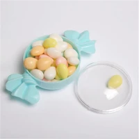 12pcspack plastic sweet candy shaped case storage container transparent candy boxes colorful party wedding supply candy box