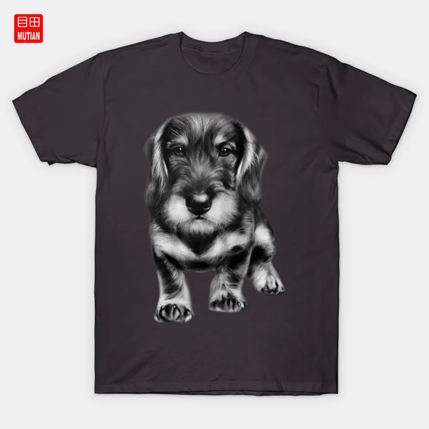 Футболка с таксой Собака Такса искусство картины собака собаки животное картина