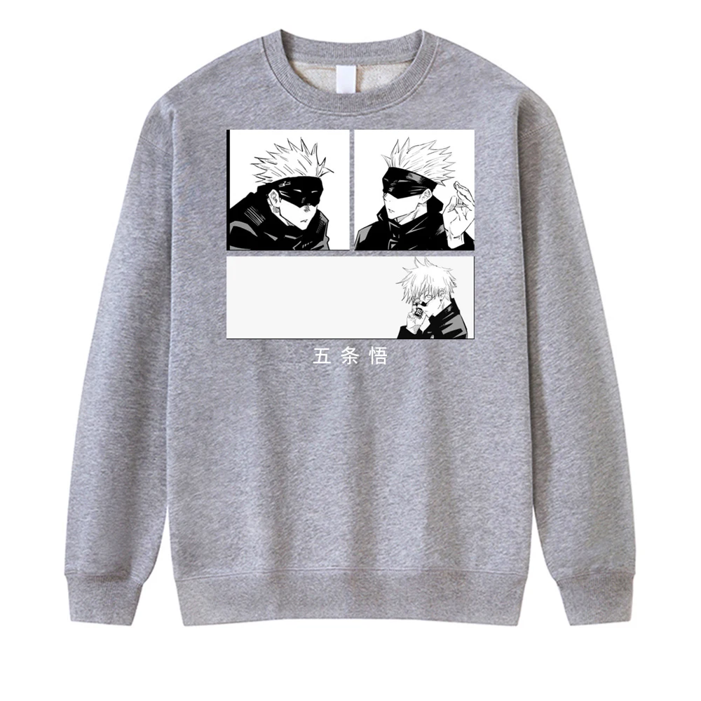 

Jujutsu Kaisen Gojo Satoru Yuji Japan Anime Autumn Men Hip Hop Cool Sweatshirts Hoodie Casual Streetwear Mens Fleece Streetwear