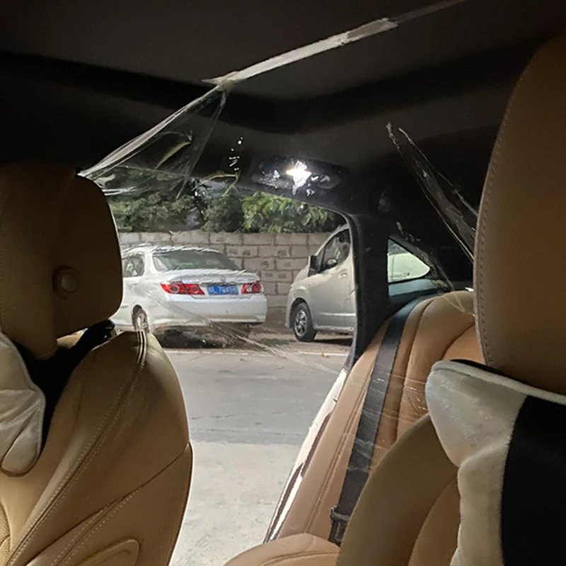 Автомобильная изоляция такси ПВХ материал полностью прозрачный